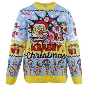 Spongebob Squarepants Kersttrui, Meerkleurig, XL