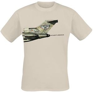 Beastie Boys No Sleep Til Brooklyn Plane T-shirt zand L 100% katoen Band merch, Bands