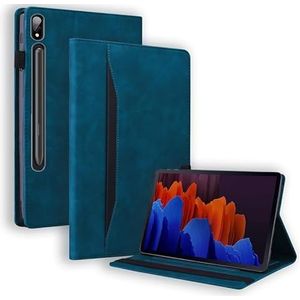 Tablet Case Geschikt for Samsung Galaxy Tab S9 Plus S7 Plus SM-T970 S7 FE S8 Plus 12.4 ""Tablet Case tab S8 S7 S9 11"" Case (Color : Dark blue, Size : For Tab S9 Plus 12.4"")