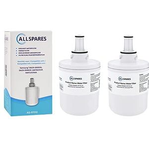 AllSpares Waterfilter (2x) voor koelkast geschikt voor Samsung Aqua Pure Plus DA29-00003G / HAFIN1 / DA29-00003F / HAFIN2
