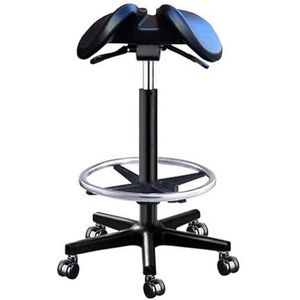 In Hoogte Verstelbare, Rollende Draaibare Zadelbureaustoel, Ergonomische Stoel, Salonzadelzit, Geschikt For Tandartsstylist, Tattookunstenaar(Height: 52-72CM)