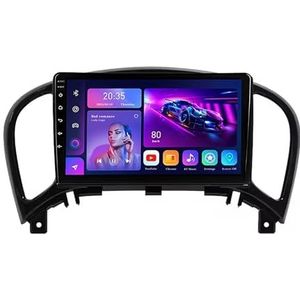 9"" 2 DIN Android 14 Autoradio Stereo voor Nissan Juke YF15 2010-2014 met draadloze CarPlay Backup Camera Stuurwielbediening GPS Navigatie Bluetooth(L100(2+32G))