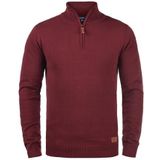 BLEND Trui 'Robin'  bruin / zilvergrijs / bordeaux