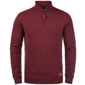 BLEND Trui 'Robin'  bruin / zilvergrijs / bordeaux