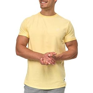INDICODE Heren Kloge Shirt | T-shirt met ronde hals Pale Banana M