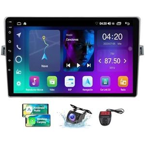 Android 13 QLED Autoradio voor Toyota Verso R20 2009-2018 - Ingebouwde DSP/Carplay/Android Auto - Camera + DVR - 9 inch 2 Din - Stuurbediening - FM RDS DAB Radio - BT 5.0(NF-1)