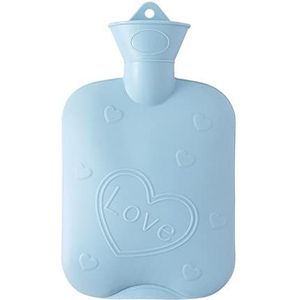 DieffematicRSD Warmwaterkruik Hand Voeten Warmwaterkruik Mini Warmwaterflessen Draagbare Handwarmer Watervullende Pocket Handvoeten Warmwaterzakken (Color : Blue)