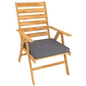 POKAR Tuinbankkussen Eetbank Zitkussen Sofa Kussen voor Patio Binnen & Buiten (70 x 70 x 5, Antraciet)