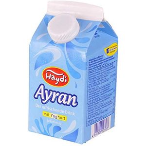Ayran yoghurt-drank, 12 keer 500 ml, lang houdbaar, wellnessdrank & Vital Drink, yoghurtdrank High Protein Low Sugar & Lower Carb, natuurlijke energiedranken en sportdranken, zonder toegevoegde suiker
