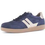 Casual - Donkerblauw/Zandkleur - Vrijetijdsschoen - Vetersluiting - Plateau