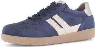 Casual - Donkerblauw/Zandkleur - Vrijetijdsschoen - Vetersluiting - Plateau