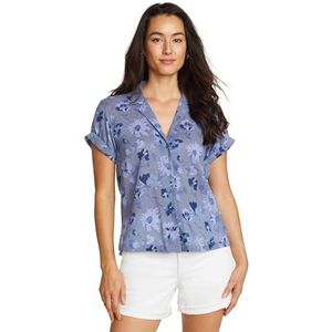 Eddie Bauer Dames Ww Ss Packable Camp Shirt Ww Ss Packable Camp Shirt, Aster, 1X