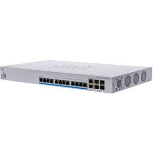 Cisco Commutateur administrable Business CBS350-12NP-4X | 12 Ports 5 GE | PoE | Ports combinés 2 x 10G | Ports SFP+ 2 x 10G | Garantie matérielle limitée à vie (CBS350-12NP-4X-EU)