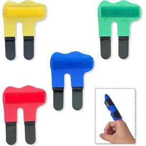 Vingerspalk, Vinger Splint, 4 colores Verstelbare Finger Splint met Ingebouwde Aluminium, Vinger Splint Straightening Brace Fixing Splint voor Triggervinger, Vingerbreuken, Artrose, Pijnverlichting