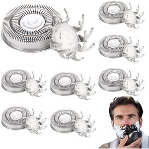 8 stuks reservemesjes voor scheerkop, universeel vervangingsmesje, scheerapparaat voor mannen, voor Skull Shaver Pitbull elektrisch scheerapparaat