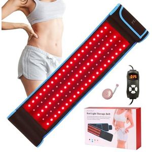 Rood lichttherapie riemapparaat voor verlichting van lichaamspijn, in de buurt van infrarood led rood licht liporiem, flexibele draagbare wrap diepe therapie pad voor taille rug schoudergewrichten