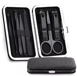 Nagelknipper Manicure Pedicure, 8 Pack Nagelknipper Draagbare RVS Schaar Set Nagelknipper Set (Kleur: B, Maat: 8/set) (Color : A, Size : 8/set)