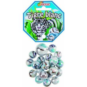 Kim'Play - 500827 – outdoorspel – 6 tot 12 jaar – 20 ballen + 1 muts – witte tijger