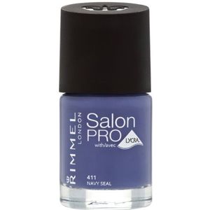 RIMMEL LONDON NAIL POLISH SALON PRO NAVY SEAL 411 12ML