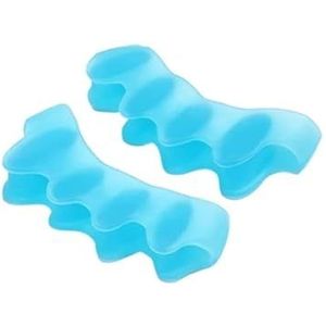 Zachte teenspreider Flexibele teenspreider Teennagelspreider Herbruikbare teenspreider Manicure teenspreider Teennagel Pedicure Tool Nagellak Teenspreider for Mannen En Vrouwen Herbruikbaar(Blue)