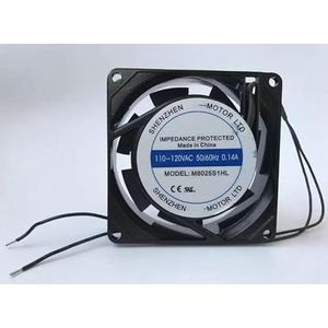 LSGDCTI 8CM Quiet Fan for 8025 M8025S1HL 110-120VAC 50/60Hz - Low Noise Compact Design
