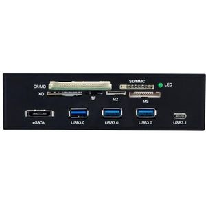 USB3.0 Kaartlezer Voorpaneel Voor Snelle Toegang tot Kleine Geheugenkaarten Meerdere Functie Met Type C USB3.1 USB3.0