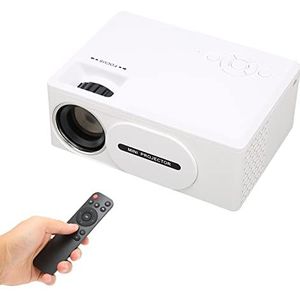 Miniprojector, Draagbare Buitenprojector Ondersteund 1080P HD, Slimme Projector voor Thuisfilm, Compatibel met USB, Audio, AV, VGA, Telefoonprojector voor Pc, Tv-stick, Laptop