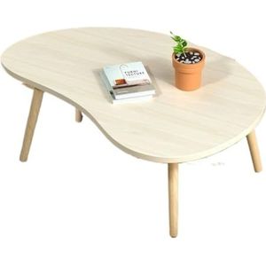 Klein Bijzettafeltje Kleine Salontafel, Salontafel, Kleine Tafel, Erkertafel, Theetafel, Eettafel Slaapkamer, Rijsttafel Houten Bijzettafel(Beige)