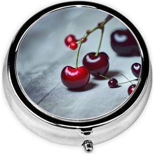 Ronde pillendoos draagbare medicijndoos voor reizen pillendoos, past zakken portefeuilles