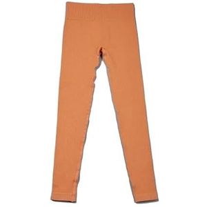 High Waist Yoga Leggings for Women Tummy Control Workout Compression Pants Moisture-Wicking Stretchy Gym Running Activewear Seamless Squat-Proof High-Rise Leggings(Orange_S 3PCS)