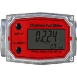 Zeer nauwkeurige turbine-stroommeter met digitaal display Brandstofstroommeter for het meten van diesel, kerosine, benzine, water en methanol (1/1,5/2 inch) Nauwkeurige metingen(1inch)