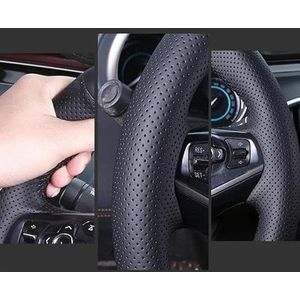 Stuurhoes Handgestikte Leren Antislip Autostuurhoes Voor XRV ENS1 ENP1 2023 Auto-onderdelen Stuurhoes van leer(Rode lijn)