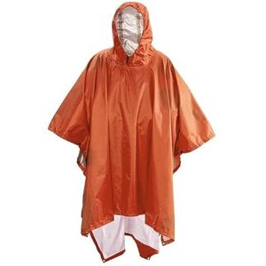 XPJYUA Regenjas, 3-in-1, waterdichte regenjas voor heren, regenjas, regenjas, regenjas, regenjas, picknickmat (oranje)