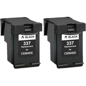 Compatibele 343 337 inktcartridge for P-hotosmart 2575 8050 C4180 D5160 for D-eskjet 6940 D4160(2Pack BK)