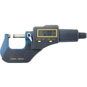 Digitale micrometer met weergave van 0 tot 25 mm, schuifmaat voor industriële elektrische diktemeters, micrometer voor buitendiameter van 0,001 mm