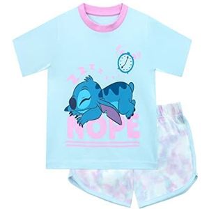 Disney Lilo En Stitch Pyjama | Meisjes Pyjama | Tie Dye Stitch PJs Voor Meisjes | Officiële Lilo En Stitch Koopwaar | 116