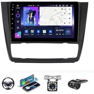 Android 13 Multimedia Stereo Video Speler Voor BMW 1 Series 2008-2012 Ondersteunt Car-play Android Auto/Bluetooth/FM AM RDS DAB+ Radio/Stuurbediening(NF-3 8Core 2+32G B)