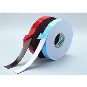 1 x schuimrubberen band, dubbelzijdig, van PE, plakband, afmeting 8 mm x 20 m, voor mobiele telefoon, LCD-display, elektronica, reclameborden, rood & zwart