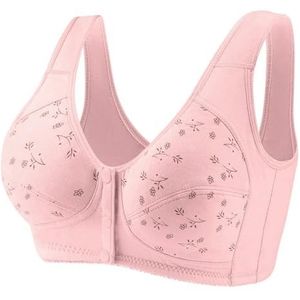 GWSGSFAS Plus Size BH Voorgesp Ondergoed Vrouwen All-Match Effen Kleur Mooie Terug Comfortabele Verzamelde Borsten Ademend Bras, Cameo Bruin, M