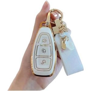 Sleutelbehuizing Bescherm TPU Auto Afstandsbediening Sleutel Case Cover Shell Fob Voor Focus 3 4 ST Voor Fiesta Voor Fusion Voor Kuga Voor Ecosport Voor Mondeo MK3 MK4 Autosleutelhoesje(4)