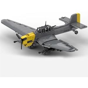 For De Tweede Wereldoorlog Militaire 87 Stuka B-2 Bommenwerper Model DIY Kinderspeelgoed Cadeau Vechter Bouwstenen