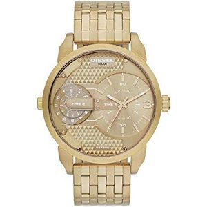 DIESEL Heren analoog kwarts horloge met roestvrij stalen armband DZ7306, goud/goud, Armband