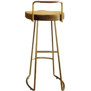 Retro Barstoel Barstoel Moderne Eenvoudige Hoge Kruk Barkruk Kinderstoel Commerciële Barstoel Thuis Vrije Tijd Hoge Barstoel Design Barstoel(Gold,B)