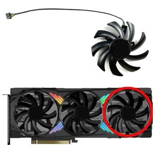 Voor PNY voor GeForce RTX4060ti 4070 4070ti 4070S 4070tiS VERTO Triple Fan OC grafische kaart vervangende ventilator(Right fan)