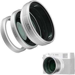 Freewell 2-in-1 groothoek- en macrolens compatibel met Fuji X100VI/X100V - veelzijdig ontwerp, verbeterde vergroting
