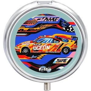 Speed Racing Extreme Sport Pillendoos Pil Case Pil Organizer Geneeskunde Pil Organizer Wekelijkse Pil Organizer Pil Houder Kleine Pil Case Pil Containers Pil Houder voor Portemonnee