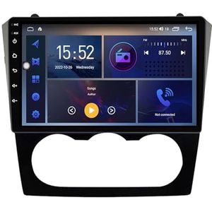 Dubbele DIN Android 14 autoradio voor Nissan Teana Altima 2008-2012 9 Duim QLED Touch screen-met Draadloze Carplay Android Auto GPS navigatie 4G WiFi Stuurwielbediening achteruitrijcamera(B,P5 4G+WIFI