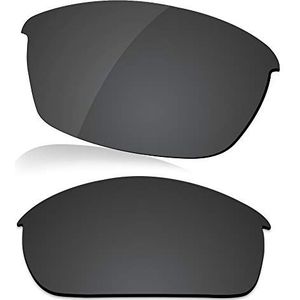 LenzReborn Gepolariseerde Lens Vervanging voor Oakley Bottle Rocket OO9164 Zonnebril - Meer opties, Donkerzwart - gepolariseerd, Eén Maat