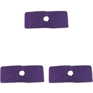 3 Set van Herbruikbare Massage Bed Tattoo Tafel Sheet Pad Mat met Gezicht Gat Paars
