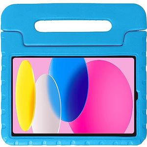 Nomfy Hoes Voor iPad 2022 Case Bumper Kindvriendelijk Kids Hoes Met Screenprotector - iPad 10 2022 Hoesje Shockproof Cover Case - Blauw